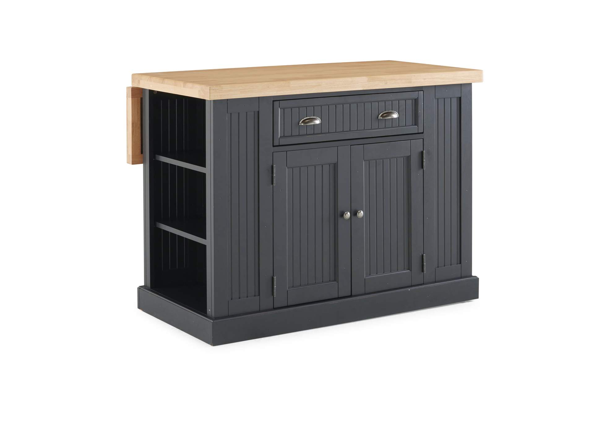 Hartford Black Kitchen Island,Homestyles