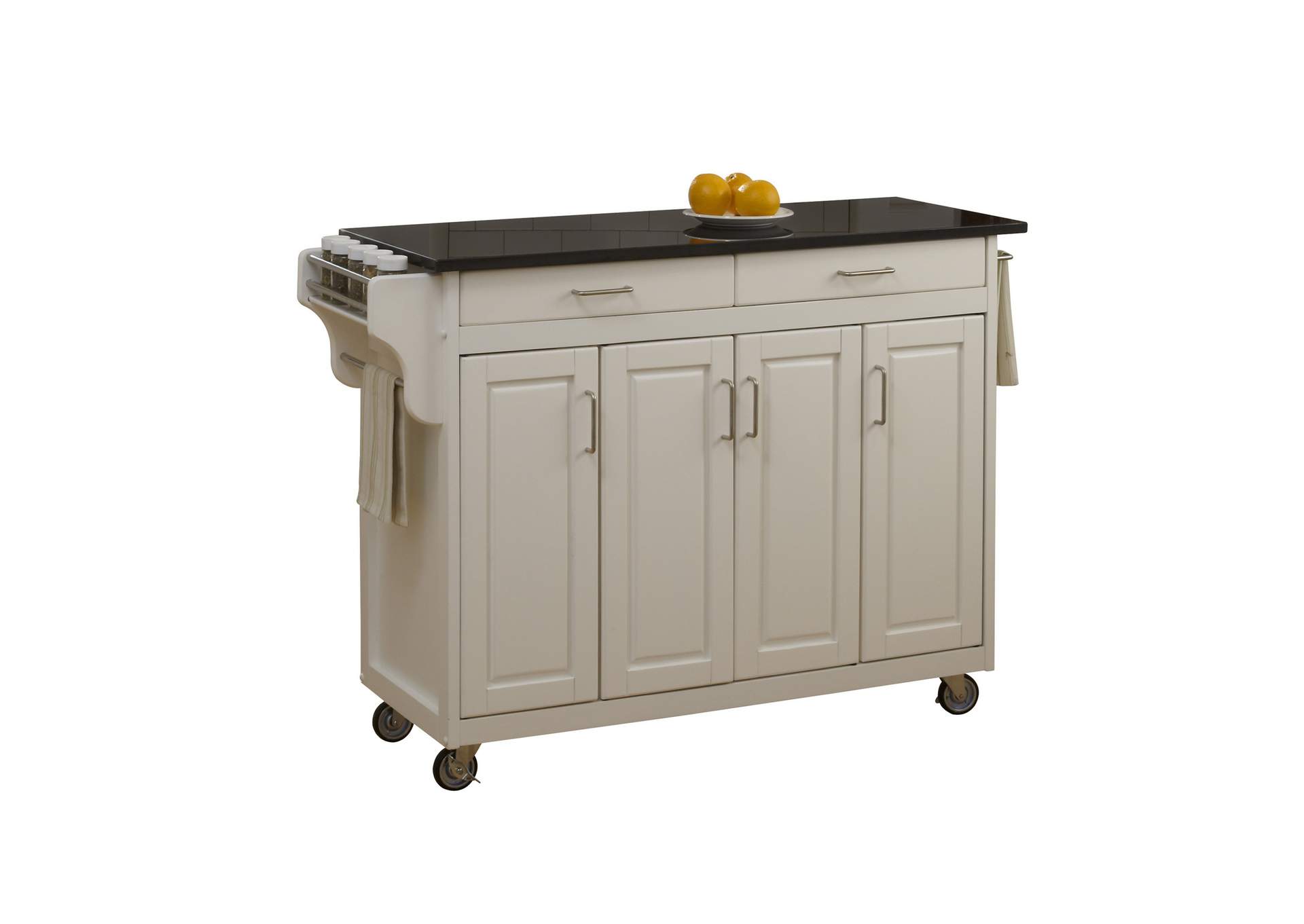 Create-A-Cart Off-White Kitchen Cart,Homestyles