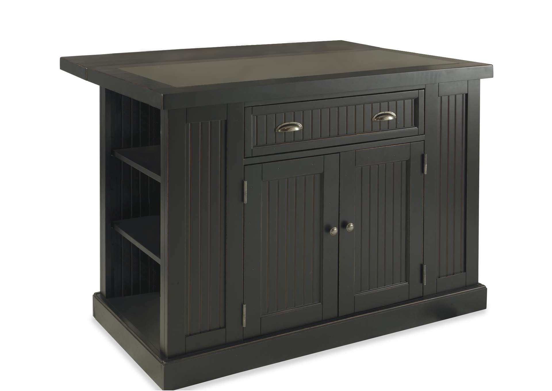 Hartford Black Kitchen Island,Homestyles