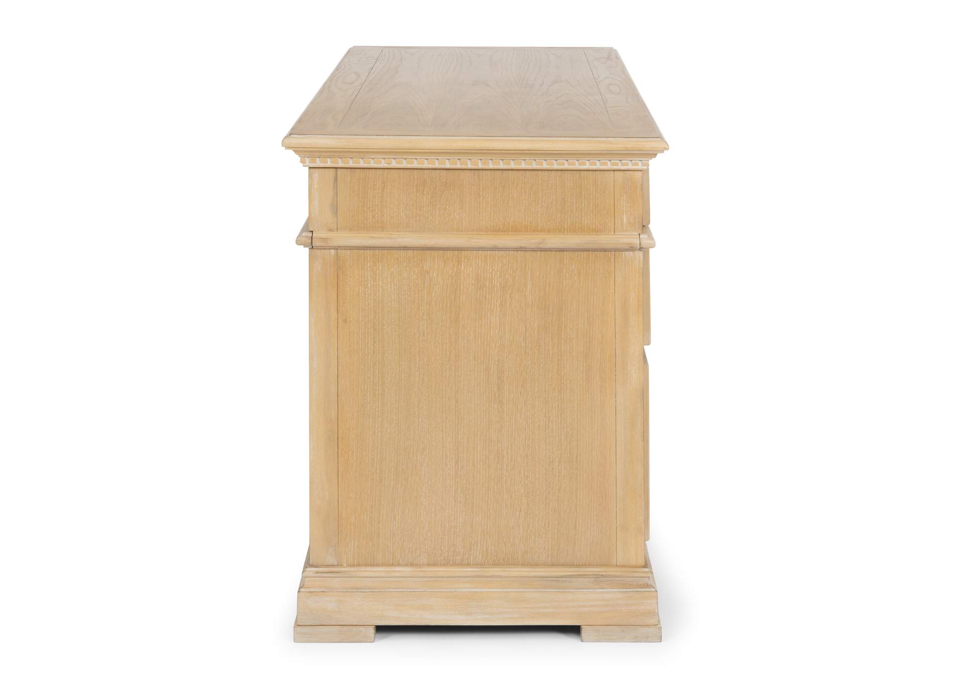 Manor House Brown Pedestal Desk,Homestyles