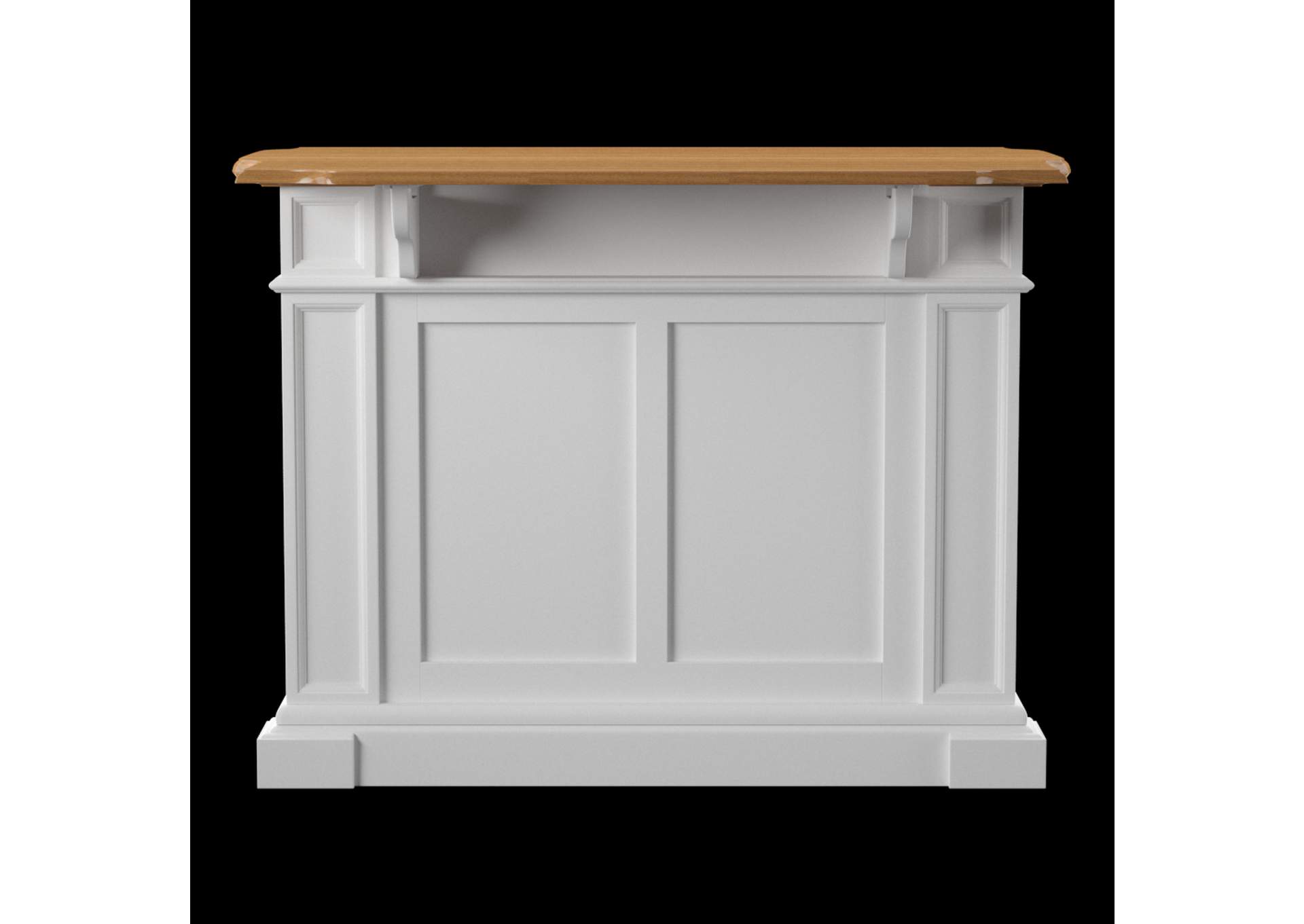 Montauk Off-White Kitchen Island,Homestyles