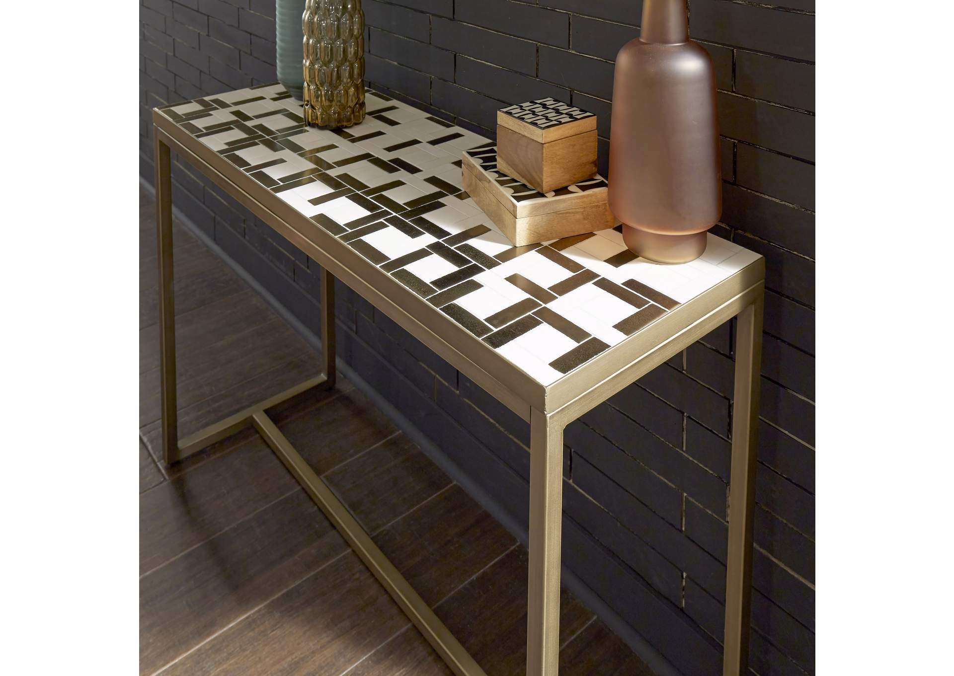 Geometric II Console Table By Homestyles,Homestyles