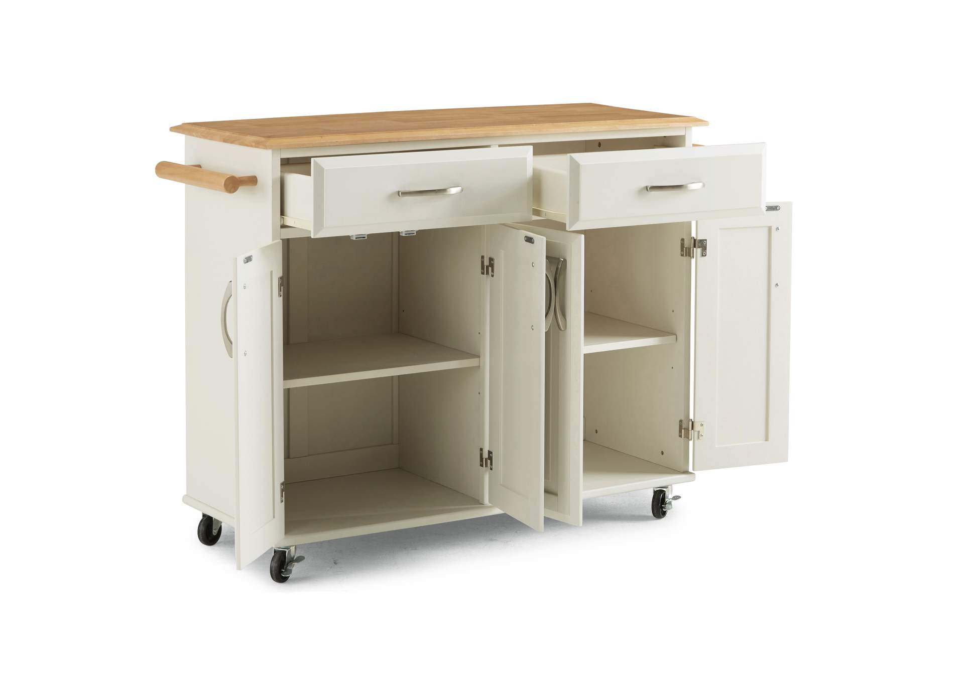 Blanche Kitchen Cart By Homestyles,Homestyles