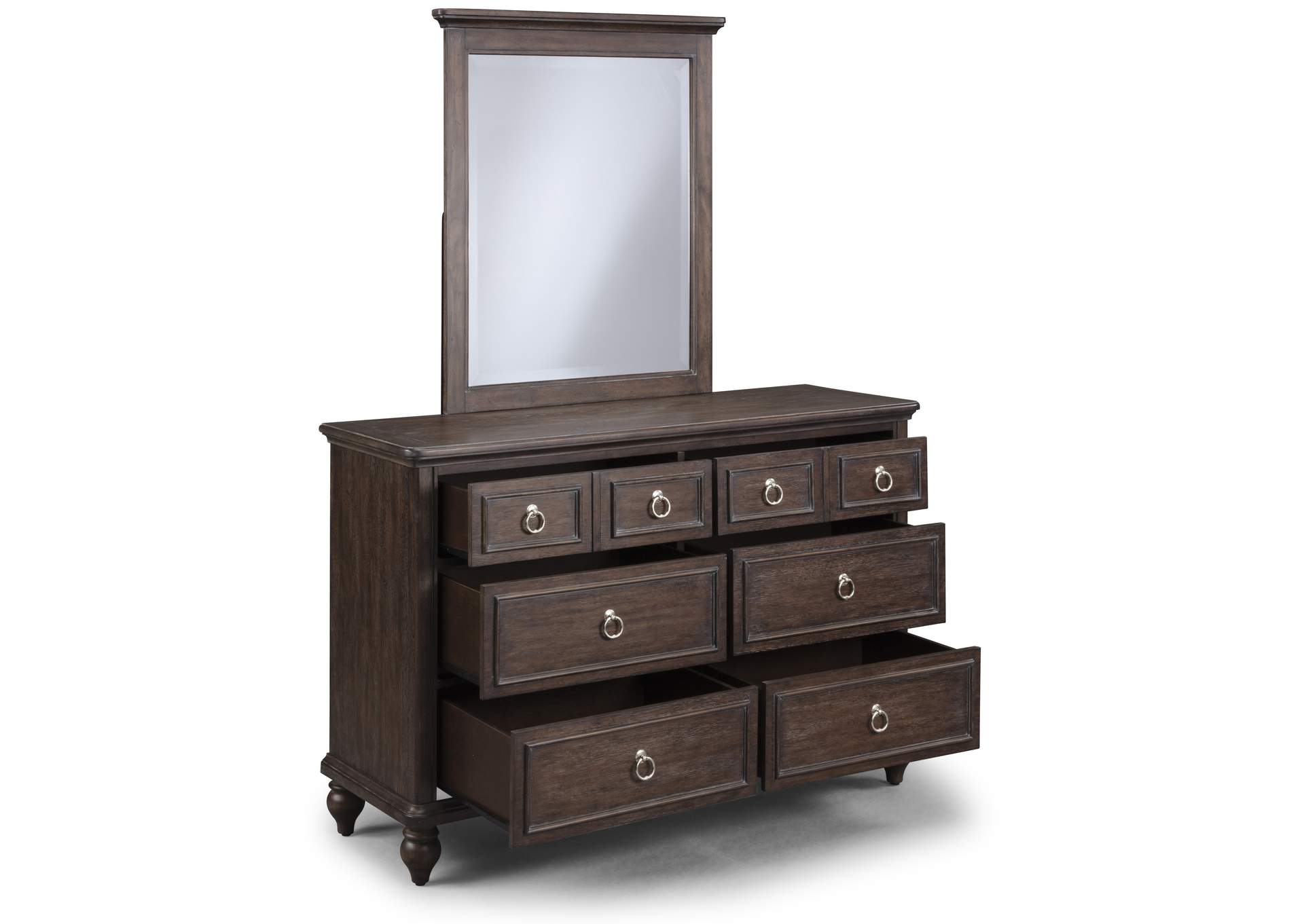 Marie Brown Dresser with Mirror,Homestyles