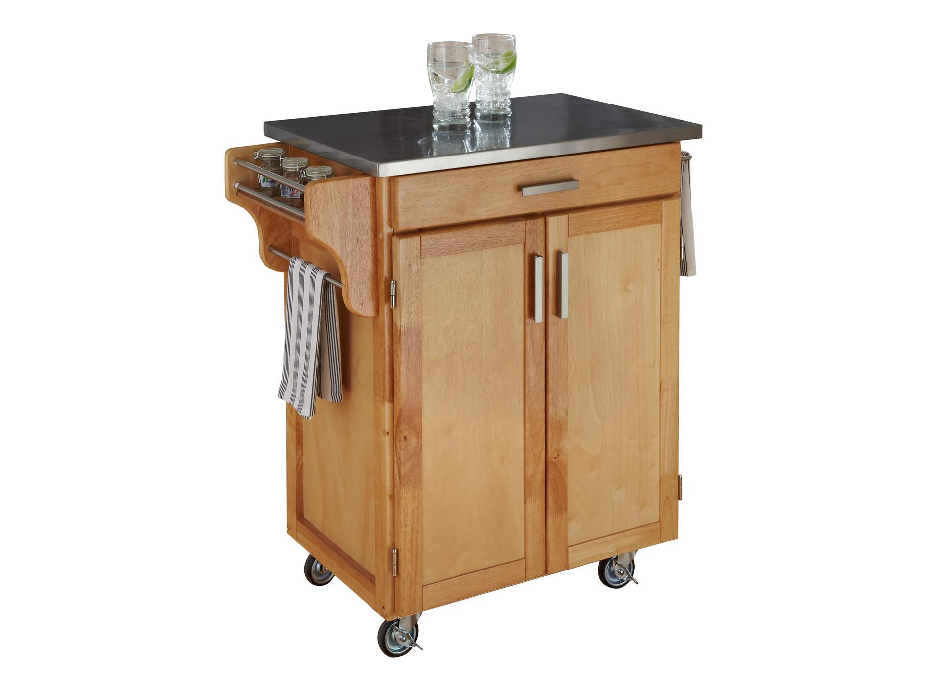 Cuisine Cart Brown Kitchen Cart,Homestyles