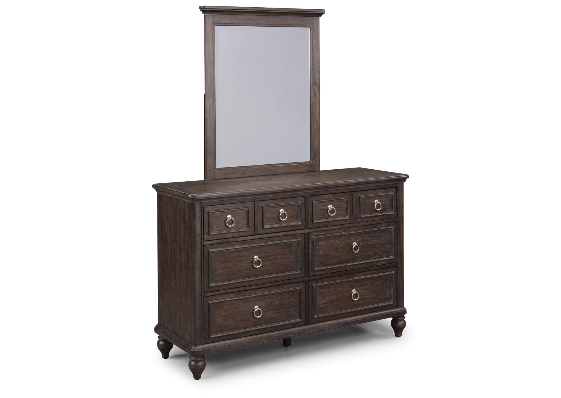 Marie Brown Dresser with Mirror,Homestyles