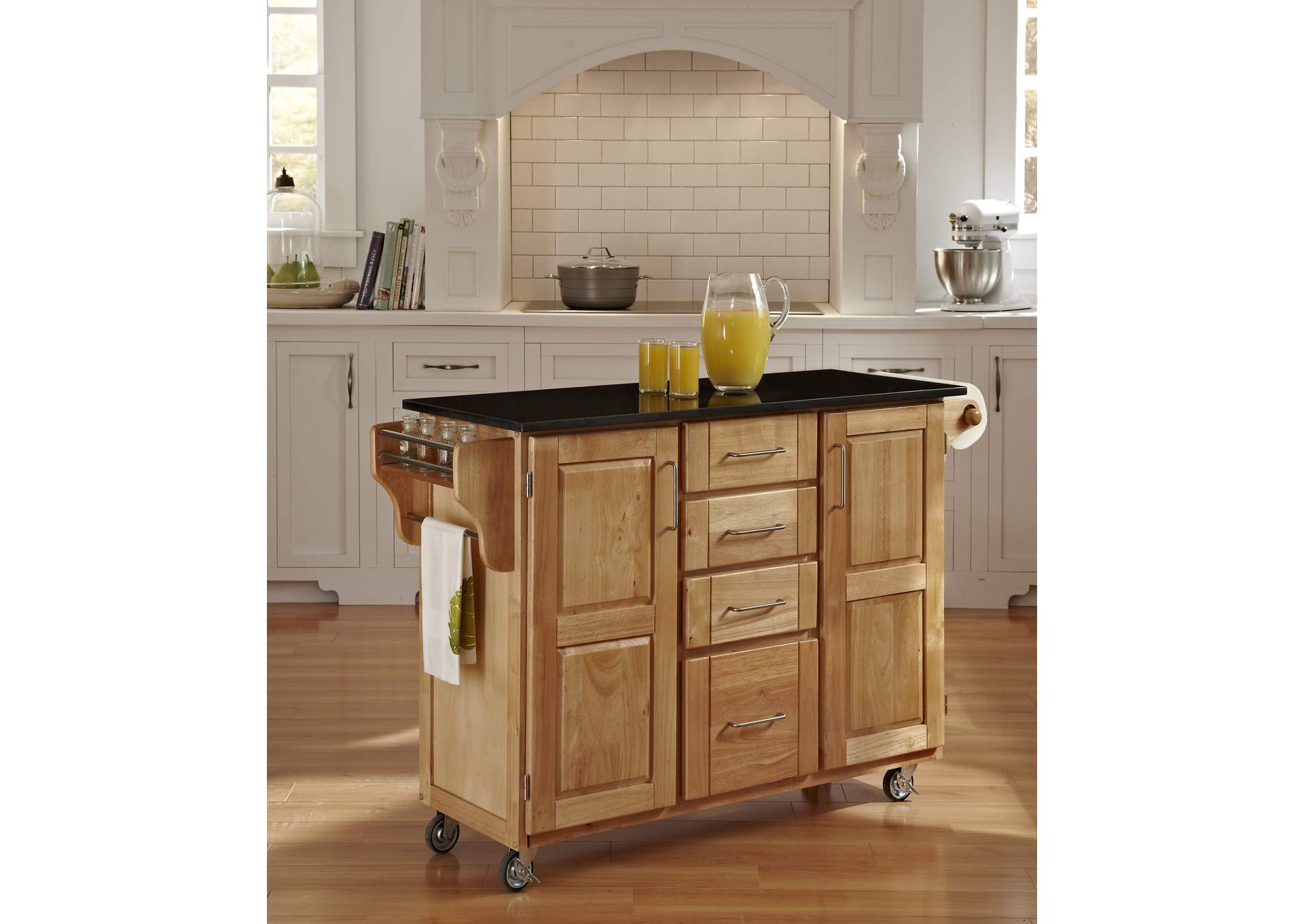 Create-A-Cart Brown Kitchen Cart,Homestyles