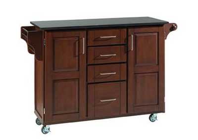 Image for Create-A-Cart Brown Kitchen Cart