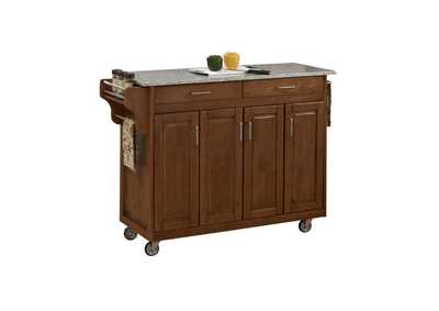 Image for Create-A-Cart Brown Kitchen Cart