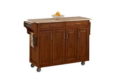 Image for Create-A-Cart Brown Kitchen Cart