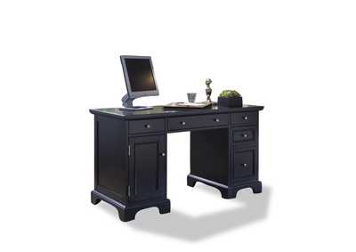 Image for Ashford Black Pedestal Desk