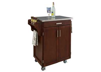 Image for Cuisine Cart Brown Kitchen Cart