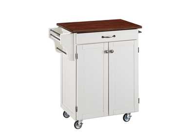 Image for Cuisine Cart Off-White Kitchen Cart