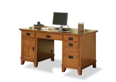 Lloyd Brown Pedestal Desk