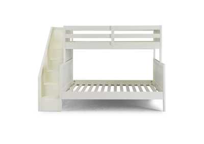 Century Off-White Twin Over Full Bunk Bed