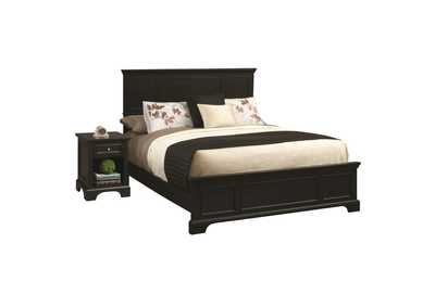 Image for Ashford Black King Bed and Nightstand