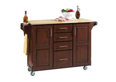 Image for Create-A-Cart Brown Kitchen Cart