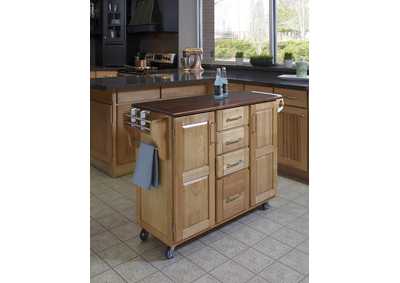 Image for Create-A-Cart Brown Kitchen Cart