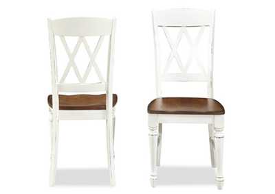 Image for Monarch Off-White Dining Chair Pair