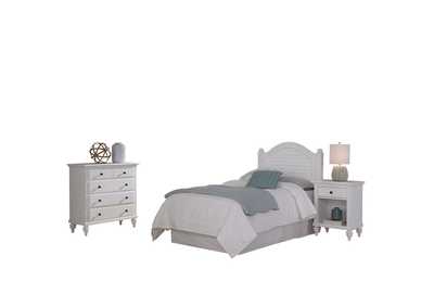 Image for Penelope Off-White Twin Headboard, Nightstand and Chest