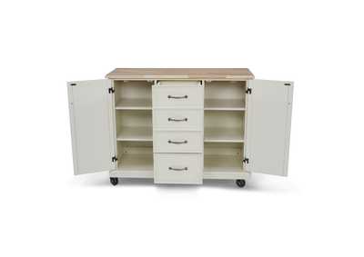 Image for Bay Lodge Off-White Kitchen Cart