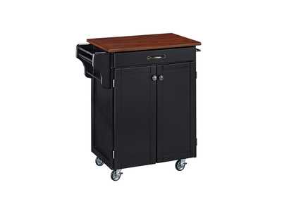 Image for Cuisine Cart Black Kitchen Cart