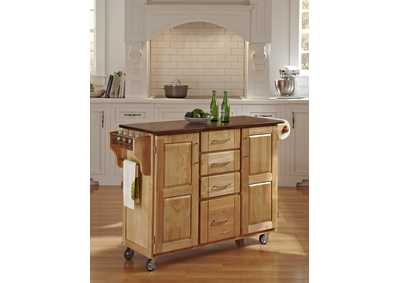 Image for Create-A-Cart Brown Kitchen Cart