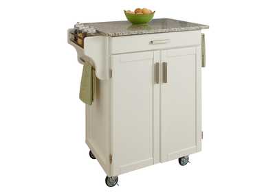 Image for Cuisine Cart Off-White Kitchen Cart