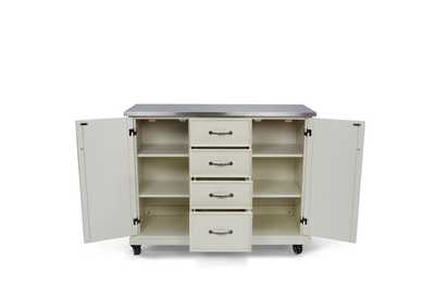 Image for Bay Lodge Off-White Kitchen Cart