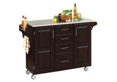 Image for Create-A-Cart Black Kitchen Cart