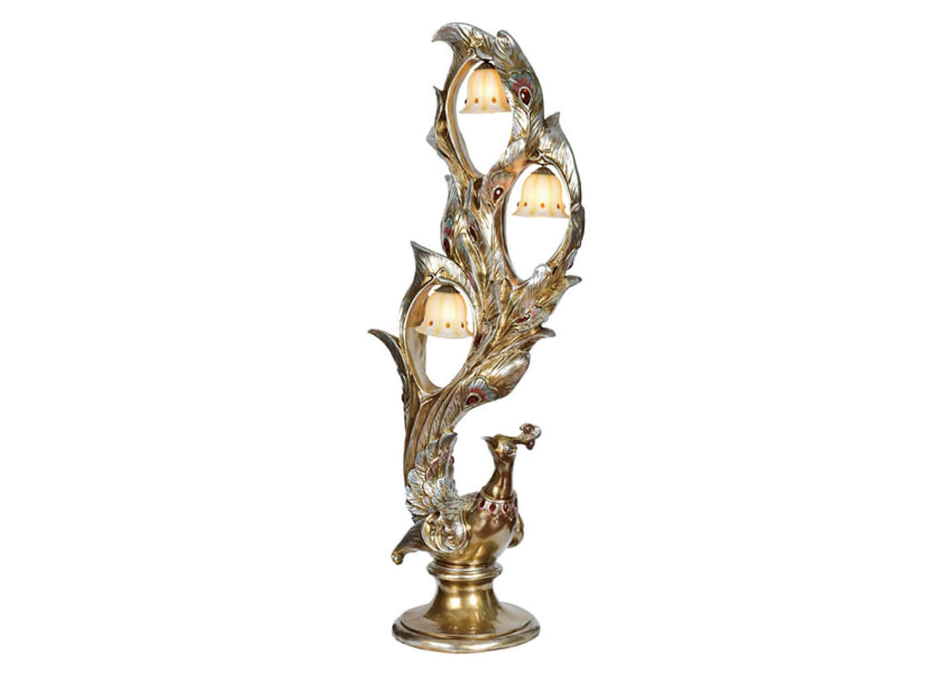 Metallic Bright Gold & Silver Lamp,Homey Design