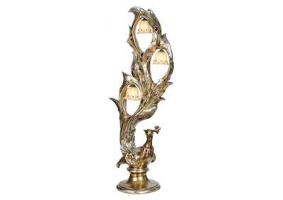 Image for Metallic Bright Gold & Silver Lamp