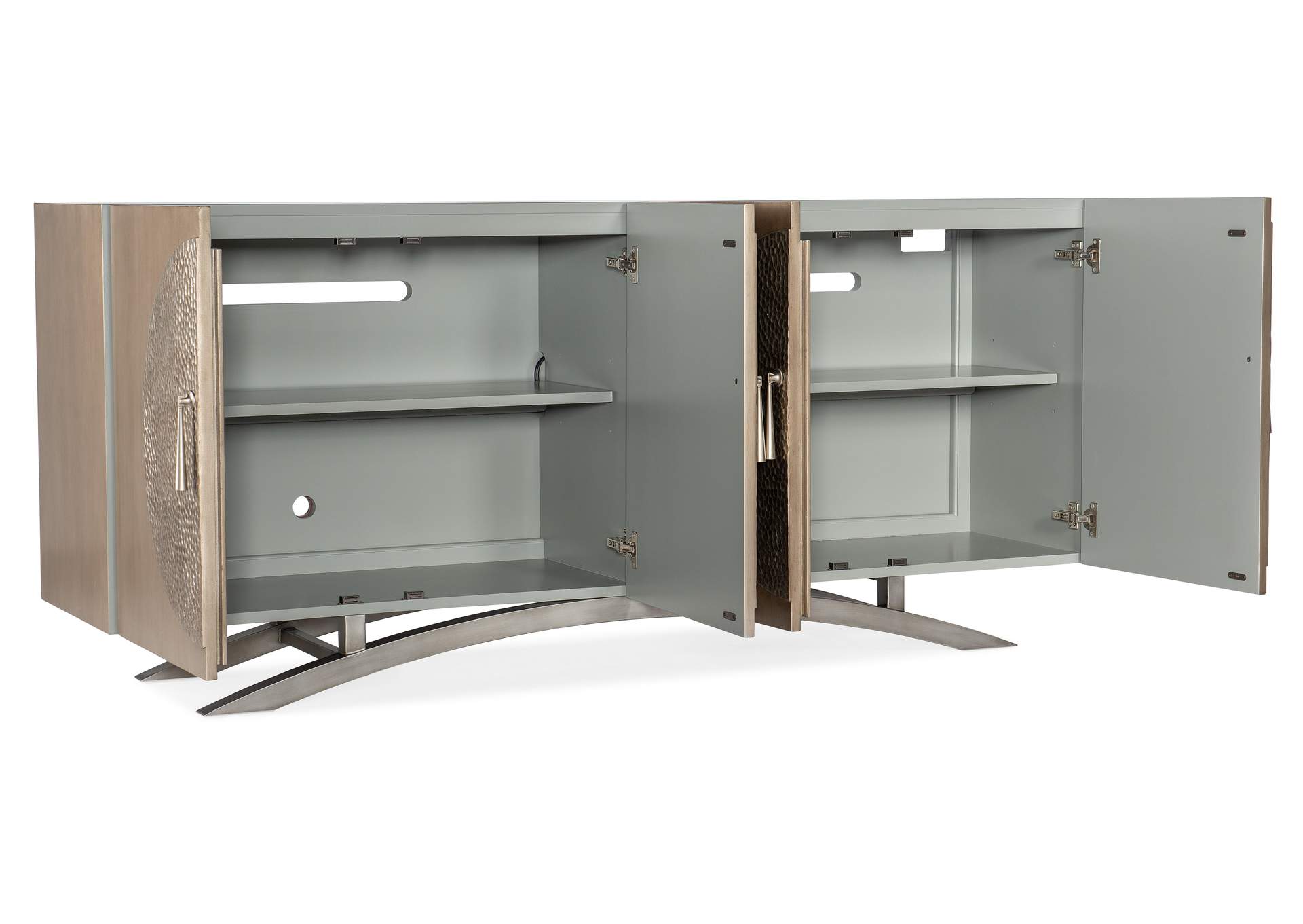 Melange Nolita Four Door Entertainment Console,Hooker Furniture