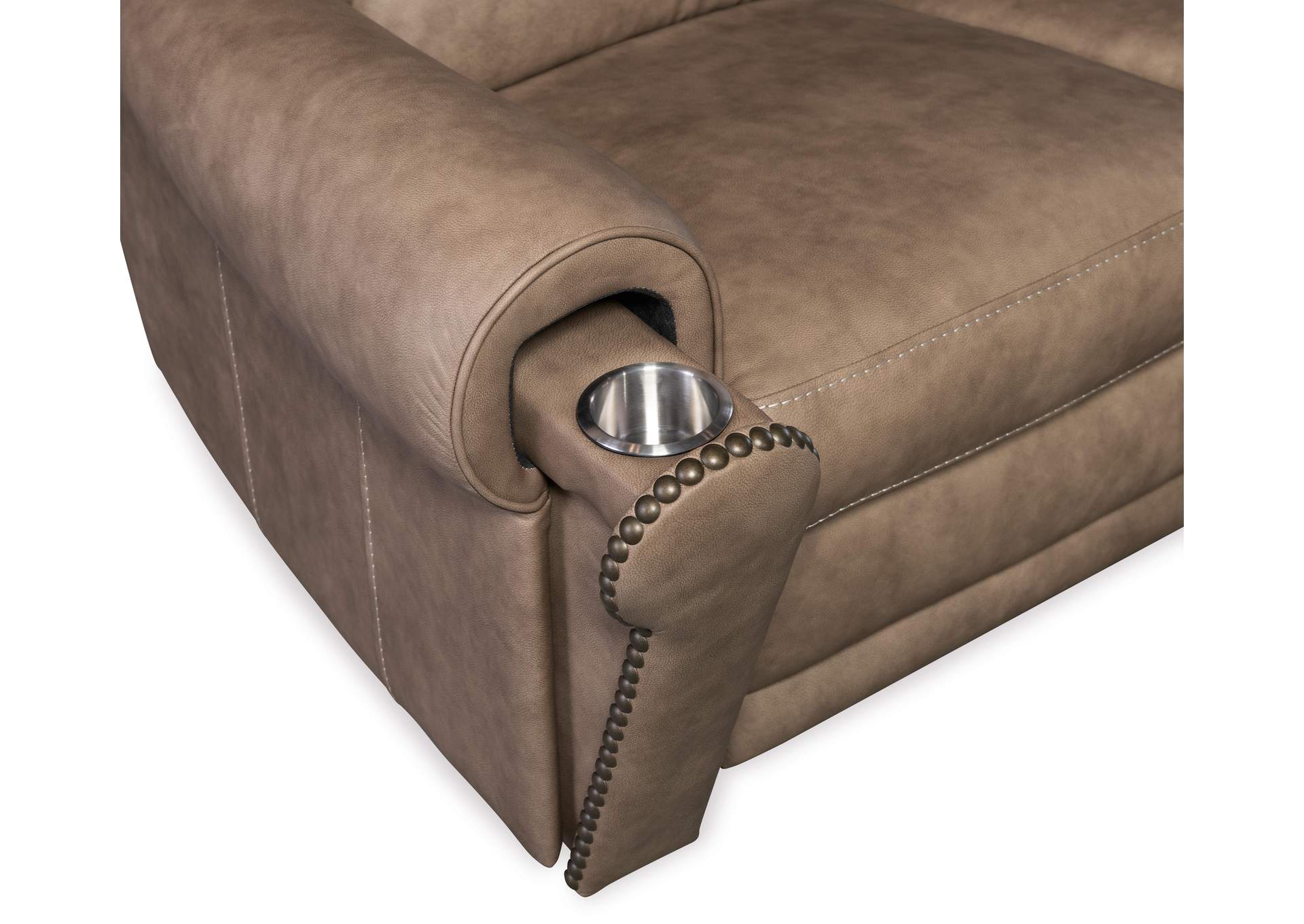 Duncan Power Sofa W - Power Headrest & Lumbar,Hooker Furniture