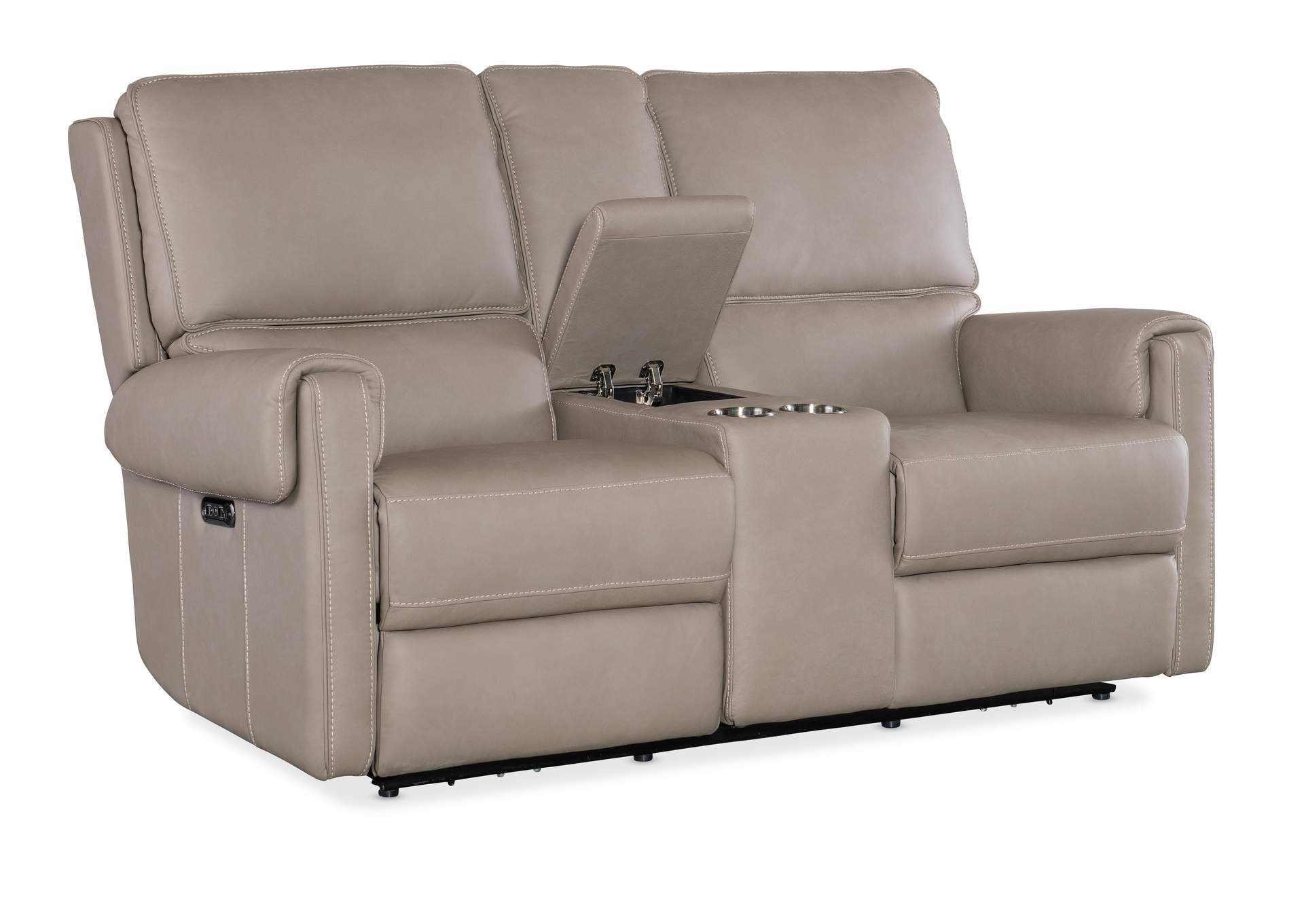 Somers Power Console Loveseat W - Power Headrest,Hooker Furniture