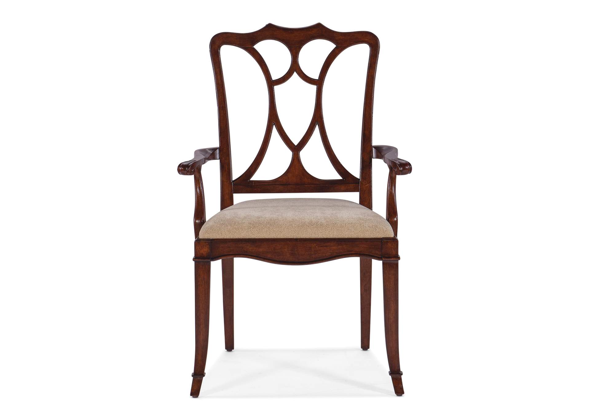 Charleston Upholstered Seat Arm Chair - 2 Per Carton - Price Ea,Hooker Furniture