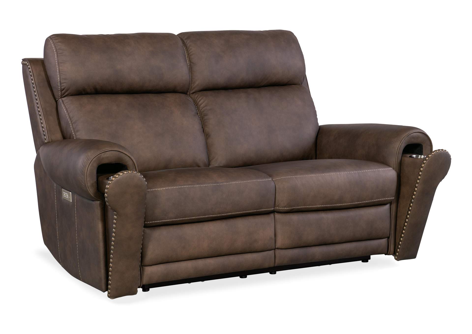 Duncan Power Loveseat W - Power Headrest & Lumbar,Hooker Furniture