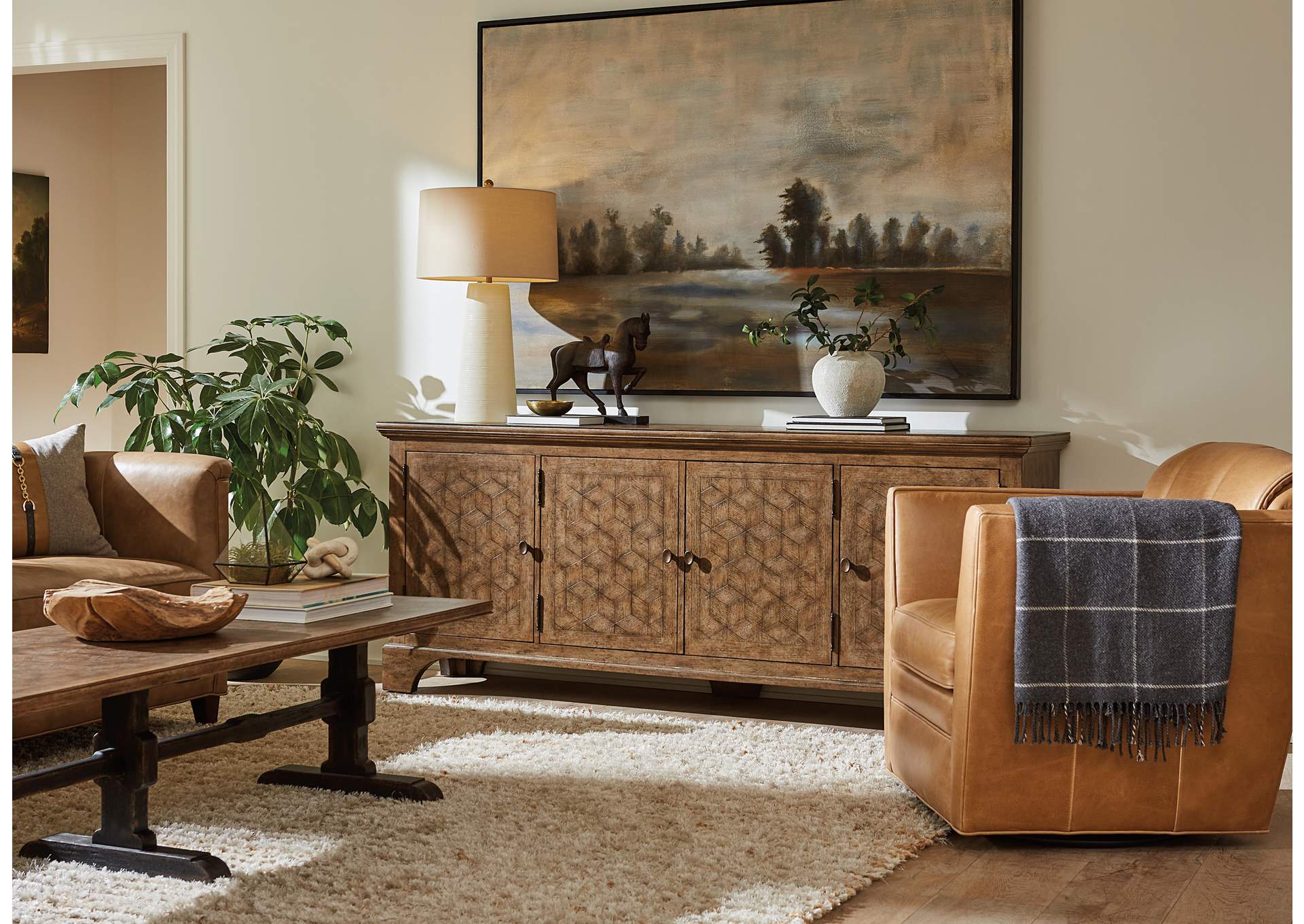 Americana Entertainment Credenza,Hooker Furniture