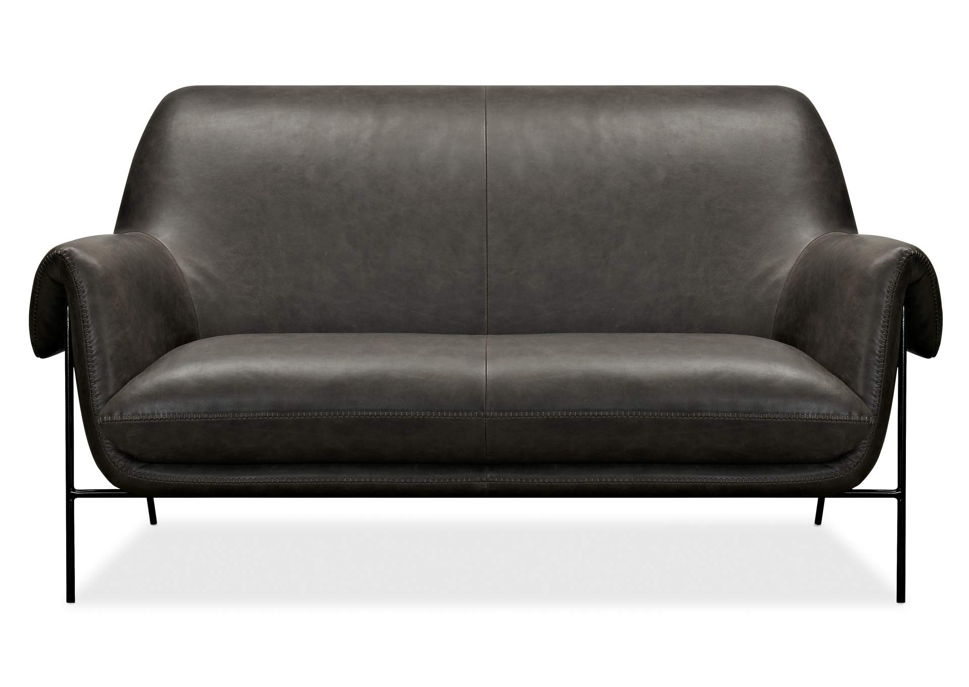 Ambroise Settee w/Metal Frame,Hooker Furniture