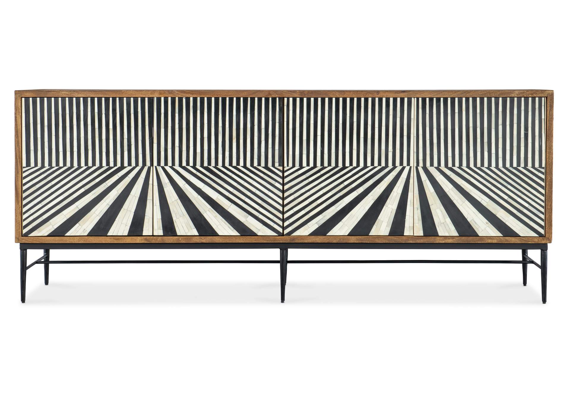 Commerce and Market Linear Perspective Credenza,Hooker Furniture