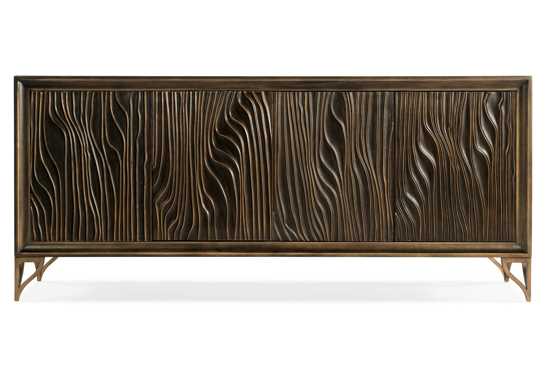 Melange Mountgomery Four Door Credenza,Hooker Furniture