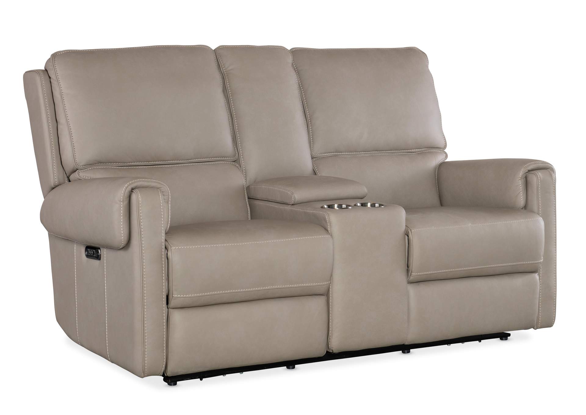 Somers Power Console Loveseat W - Power Headrest,Hooker Furniture