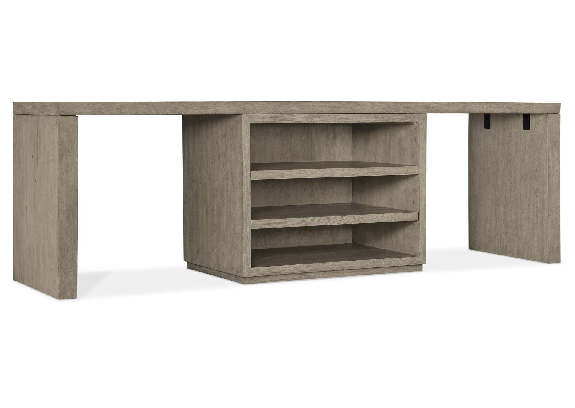 Linville Falls 96" Desk With Centered Open Desk Cabinet,Hooker Furniture