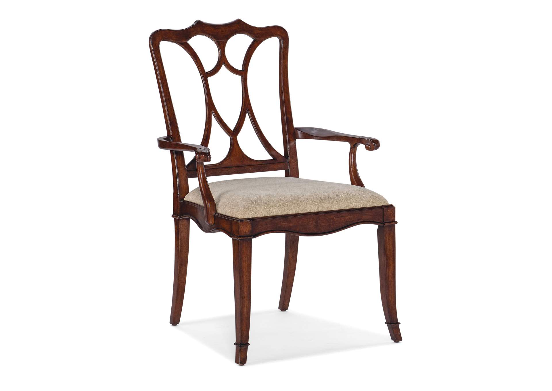 Charleston Upholstered Seat Arm Chair - 2 Per Carton - Price Ea,Hooker Furniture