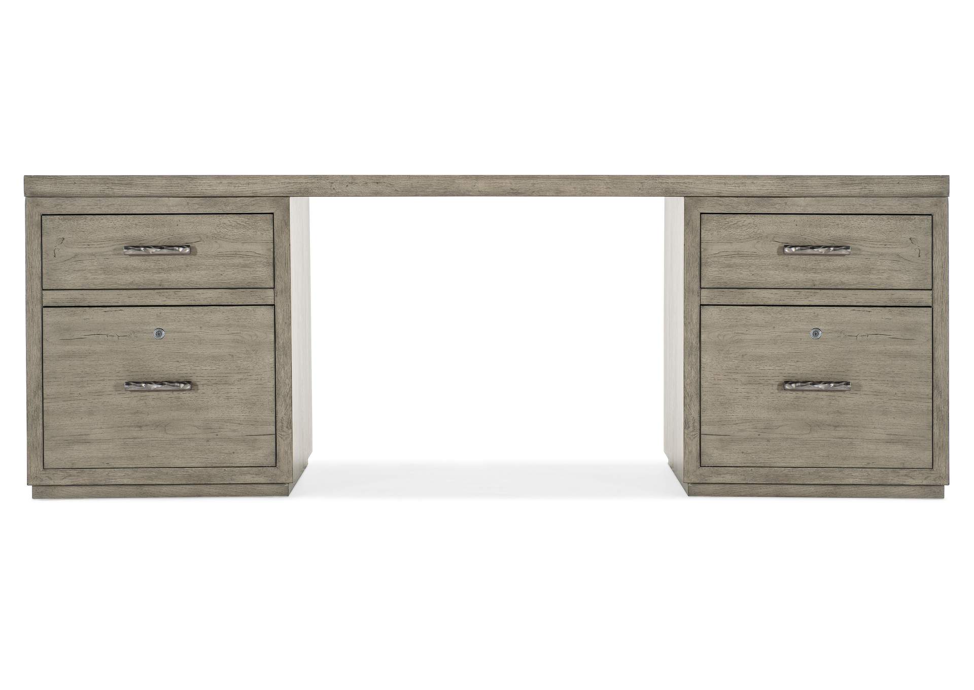 Linville Falls 84" Desk With Two Files,Hooker Furniture