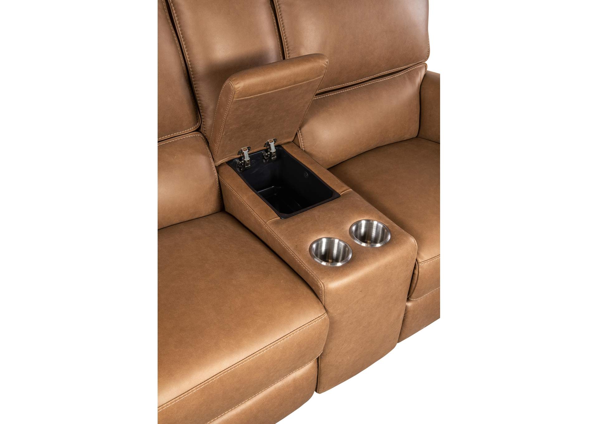 Somers Power Console Loveseat W - Power Headrest,Hooker Furniture