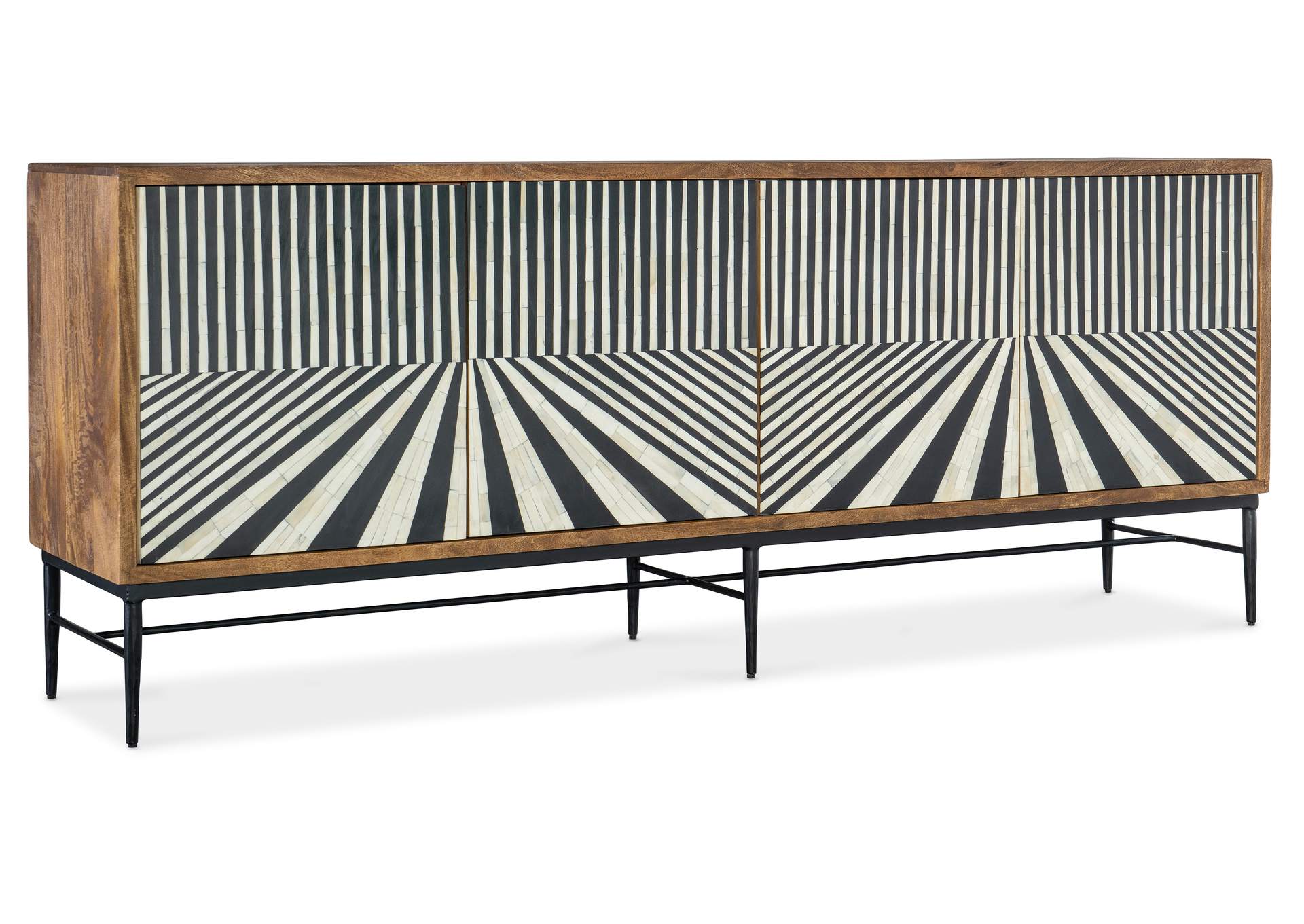 Commerce and Market Linear Perspective Credenza,Hooker Furniture