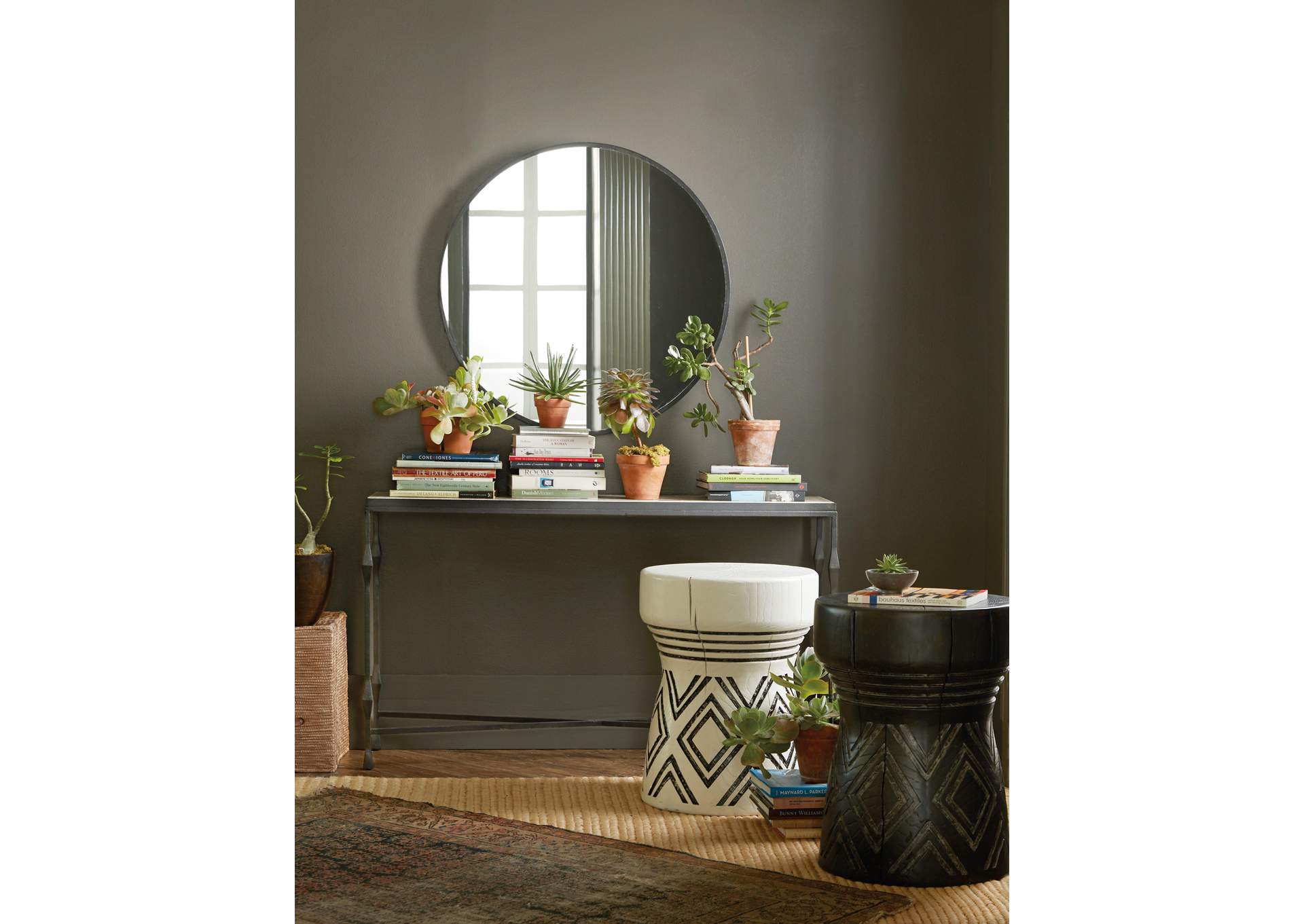 Commerce & Market Metal - Wood Console Table,Hooker Furniture