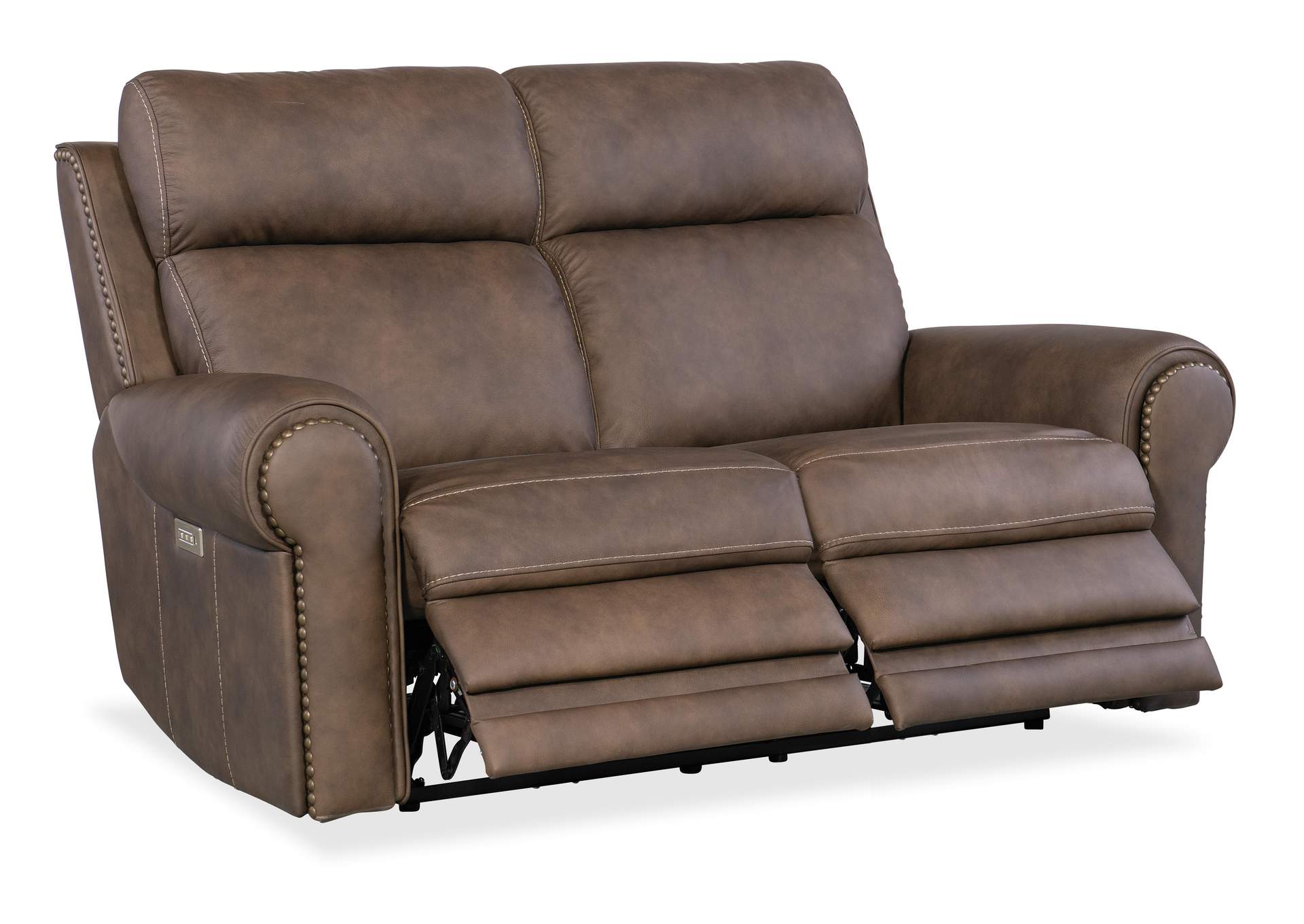 Duncan Power Loveseat W - Power Headrest & Lumbar,Hooker Furniture