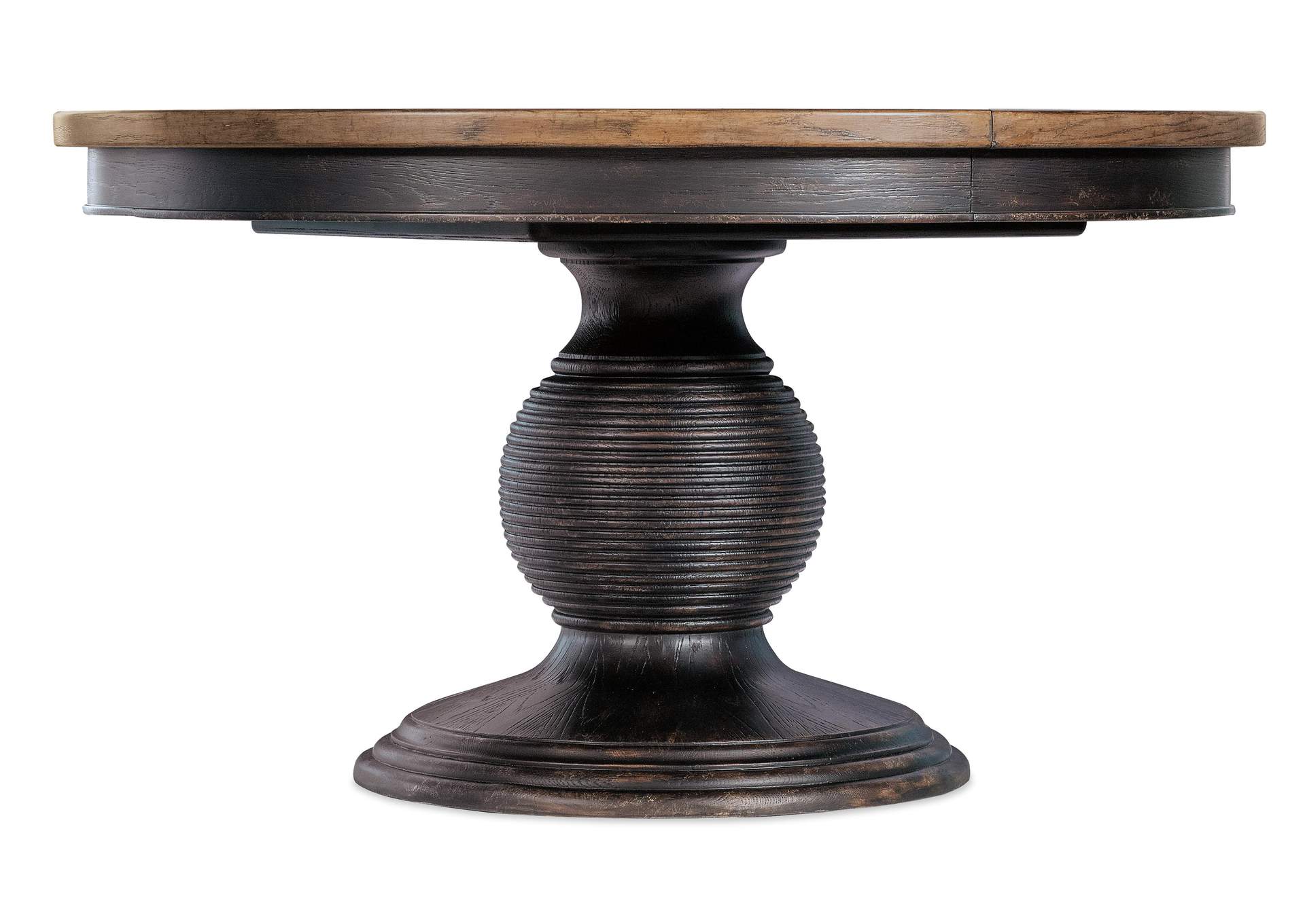 Americana Round Pedestal Dining Table W - 1 - 22In Leaf,Hooker Furniture